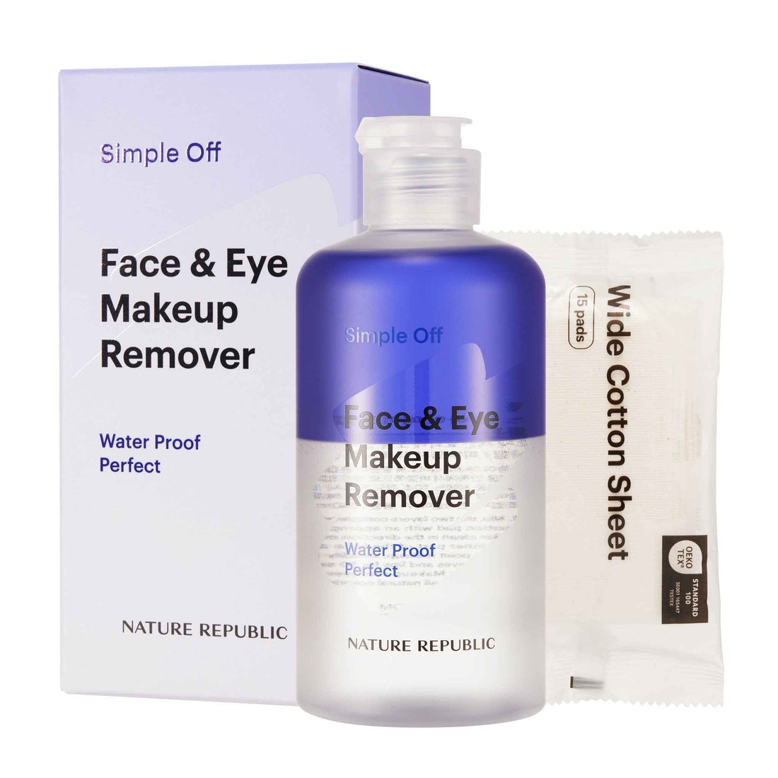 Simple Off Face &amp; Eye Makeup Remover Water Proof Perfect Special Set