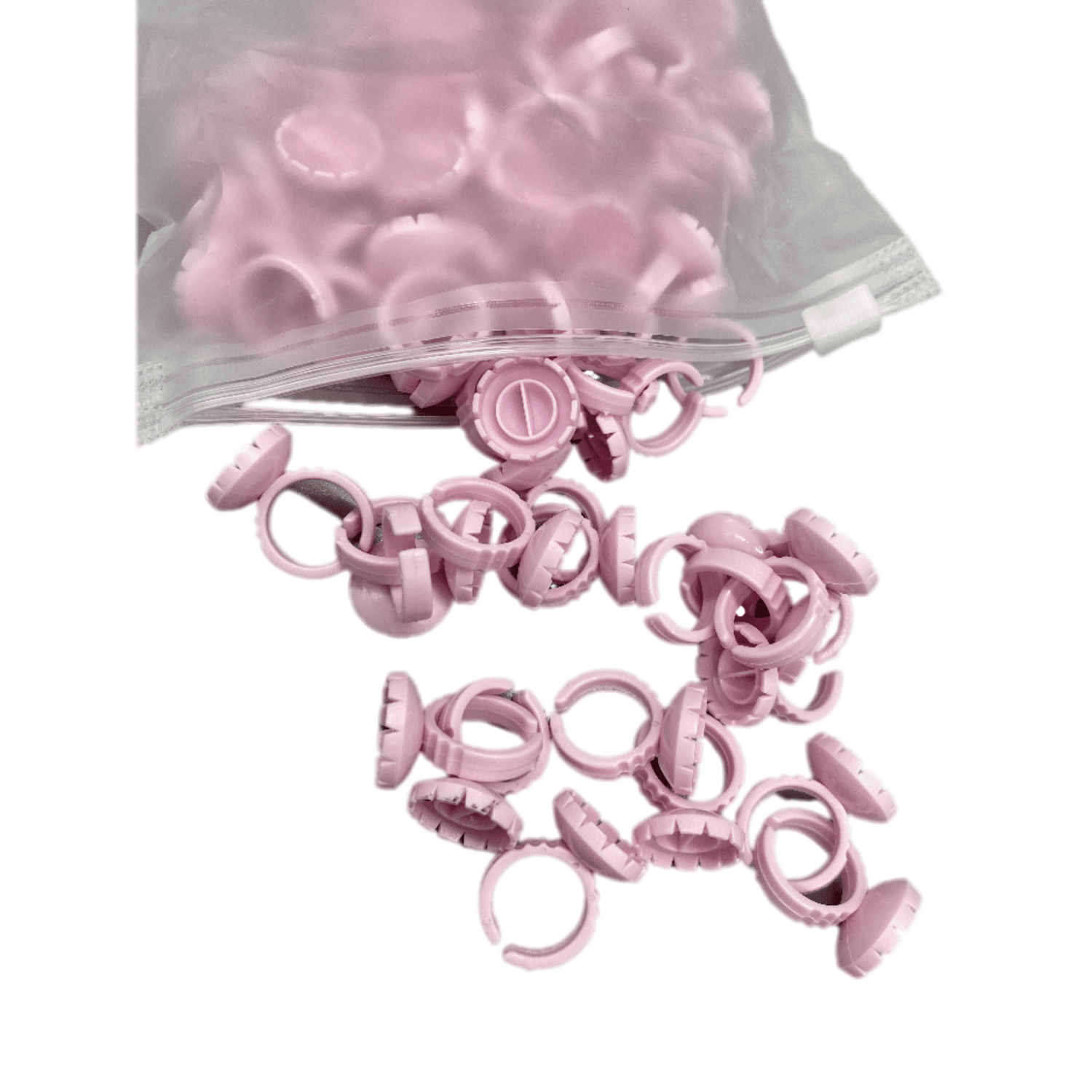 VIP Glue Ring &amp; Easy Fan Cup, Two in One, 100 pcs/Bag