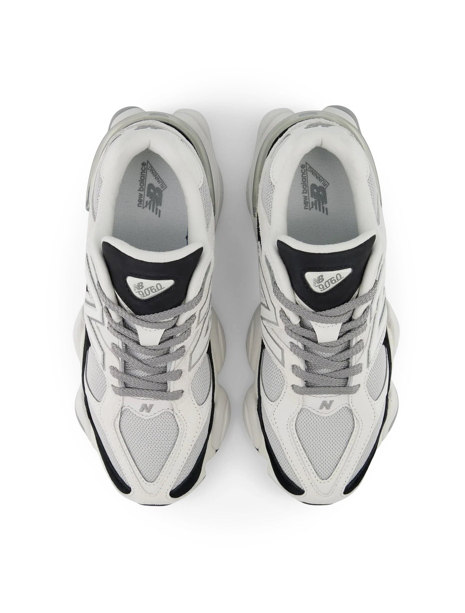 New Balance Mens 9060 Lifestyle Shoes - White/Black by Denim Exchange