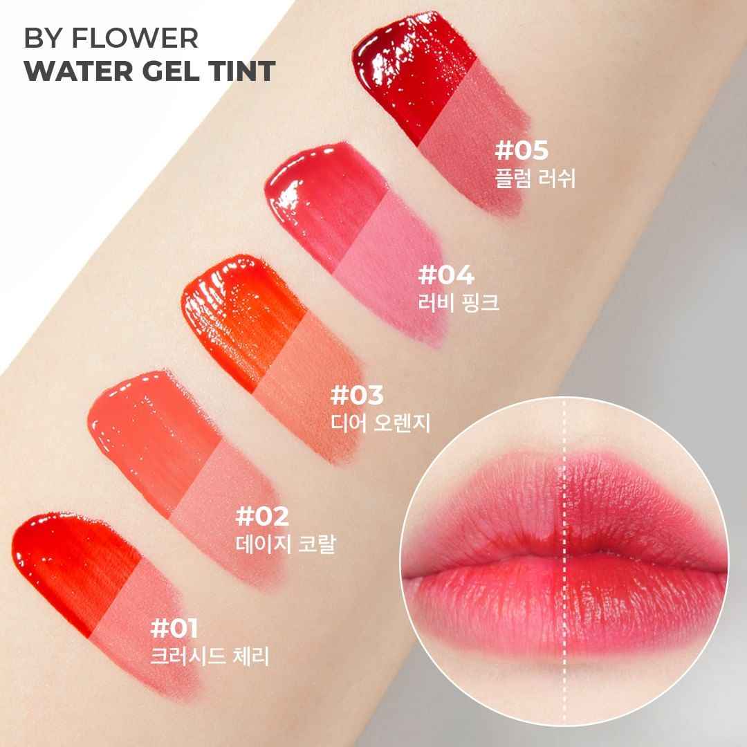 By Flower Water Gel Tint 01 Crushed Cherry