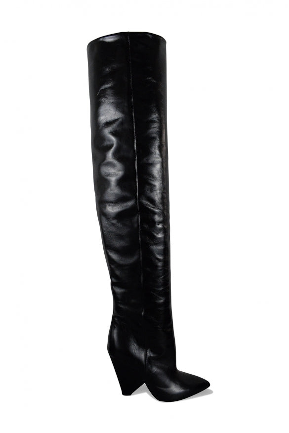 Saint Laurent Women Niki 105 Over-The-Knee Boots by Luosophy