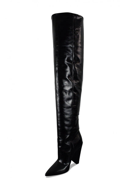 Saint Laurent Women Niki 105 Over-The-Knee Boots by Luosophy