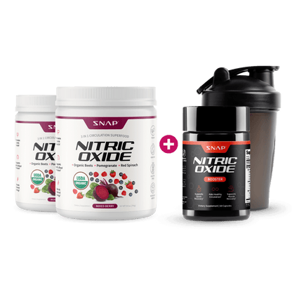 Nitric Oxide Boost Package with FREE Shaker by Snap Supplements