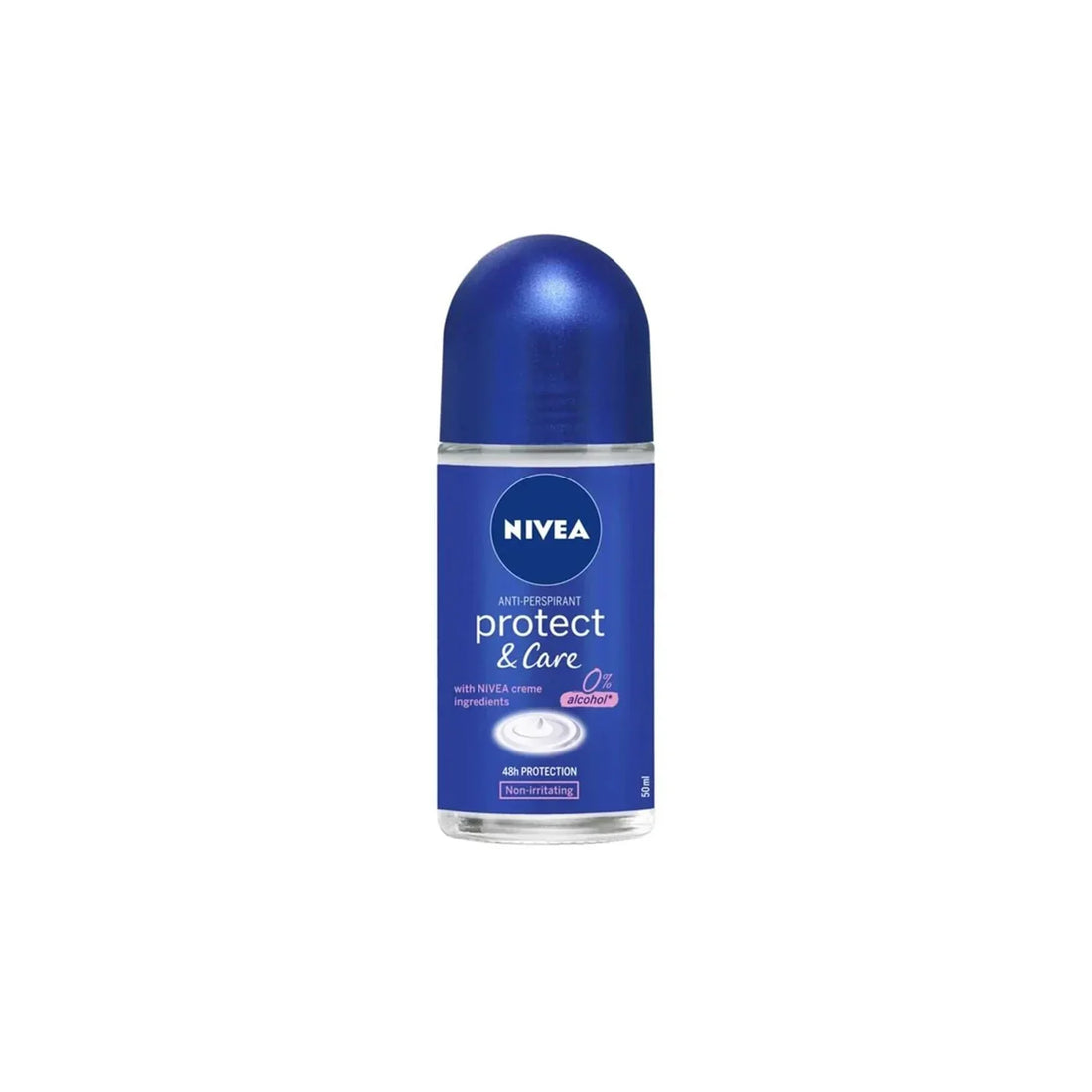 Nivea Protect &amp; Care 48H 0% Alcohol Anti-Transpirant Roll-On Deodorant 50ml by Pasteur Pharmacy