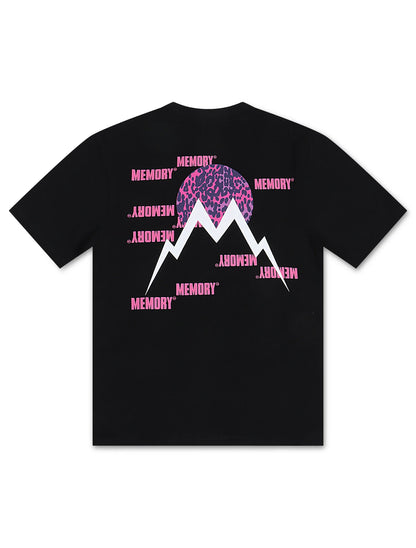 Memory Lane Scatter Logo Tee - Black by Denim Exchange
