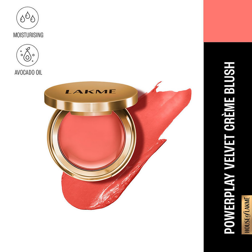 Lakme 9 to 5 Powerplay Velvet Creme Blush - Soft Coral