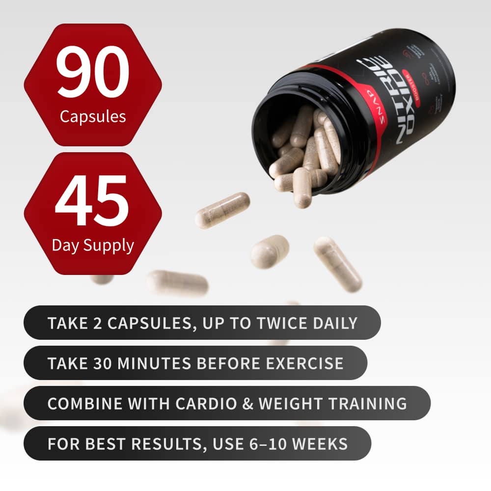 Nitric Oxide Booster (90ct) by Snap Supplements