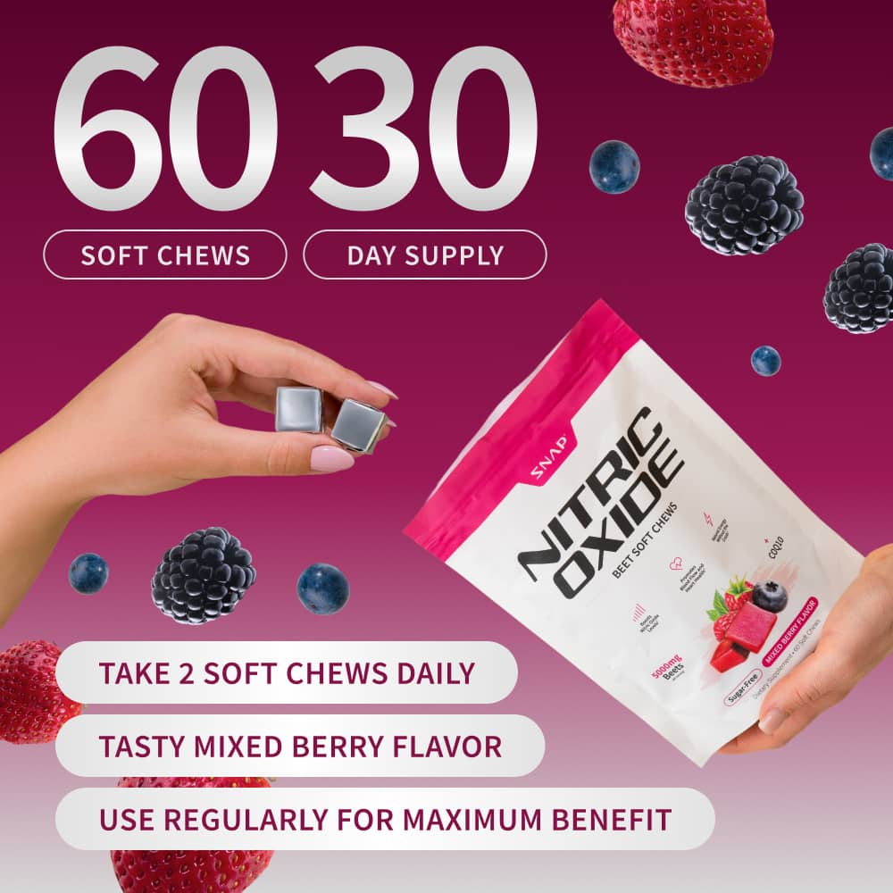 Nitric Oxide Beet Soft Chews - Buy 2, Get 1 Free! - DestGlow