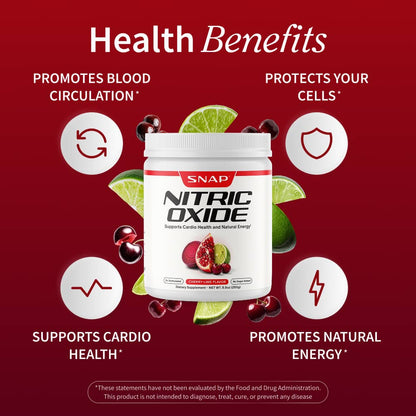 Nitric Oxide Organic Beets - Cherry Lime Flavor by Snap Supplements