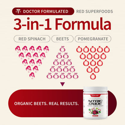 Nitric Oxide Organic Beets - Cherry Lime Flavor by Snap Supplements