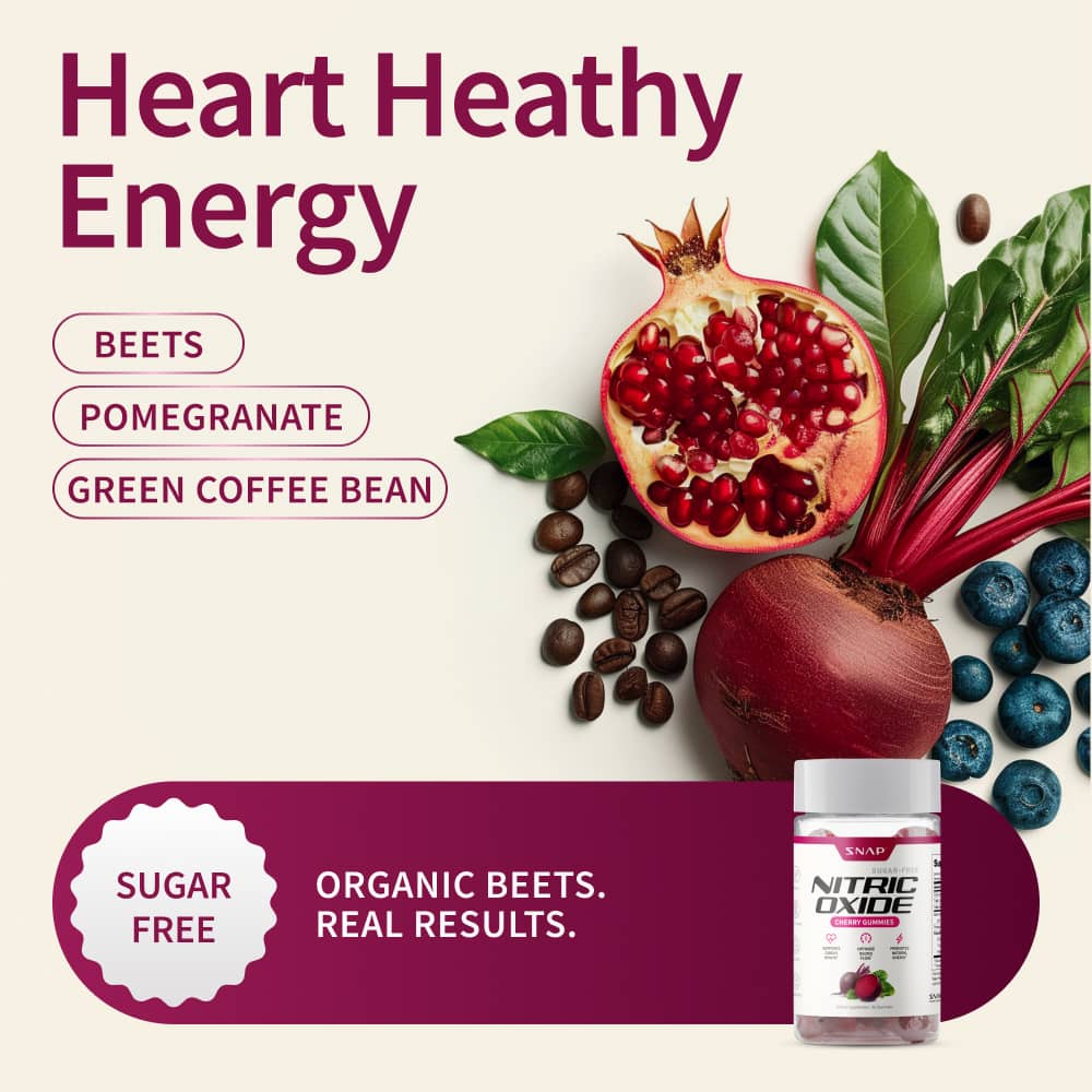 Nitric Oxide Gummies - Cherry Flavor - Buy 3 Get 2 FREE! by Snap Supplements