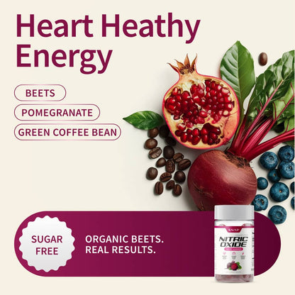 Nitric Oxide Gummies - Cherry Flavor - Buy 3 Get 2 FREE! by Snap Supplements