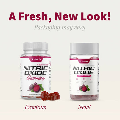 Nitric Oxide Gummies - Cherry Flavor - Buy 2 Get 1 FREE! by Snap Supplements