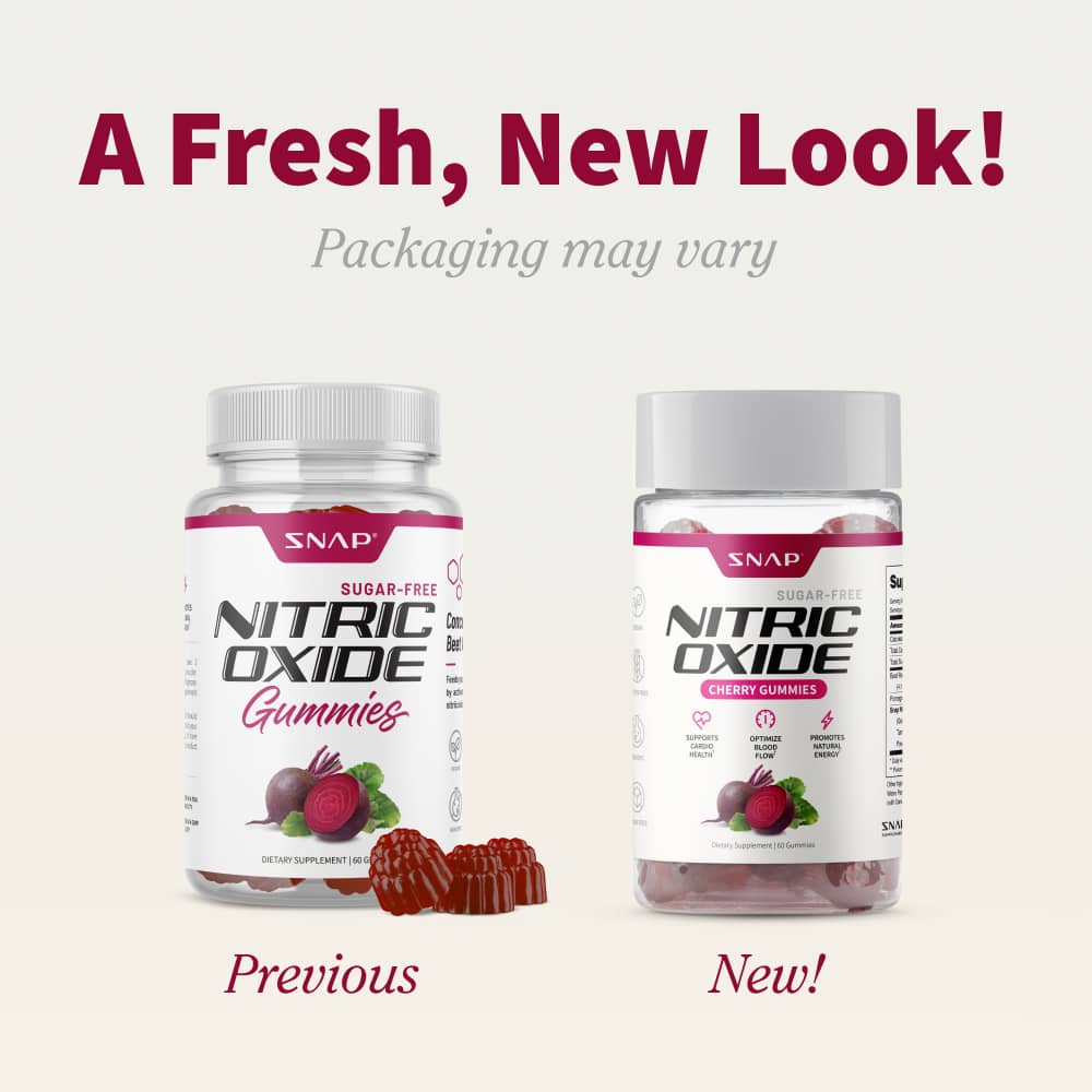 Nitric Oxide Gummies - Cherry Flavor - Buy 3 Get 2 FREE! by Snap Supplements