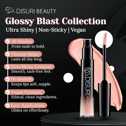 DISURI Beauty Glossy Blast Lip Gloss - Lola (M8)