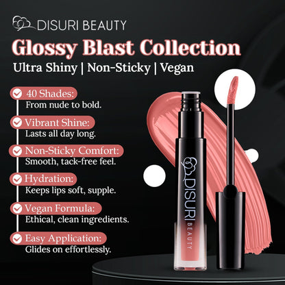 DISURI Beauty Glossy Blast Lip Gloss - Uptown (M67)
