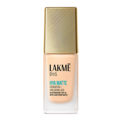 Lakme 9to5 Hya Matte Foundation + Hyaluronic Acid - Warm Light