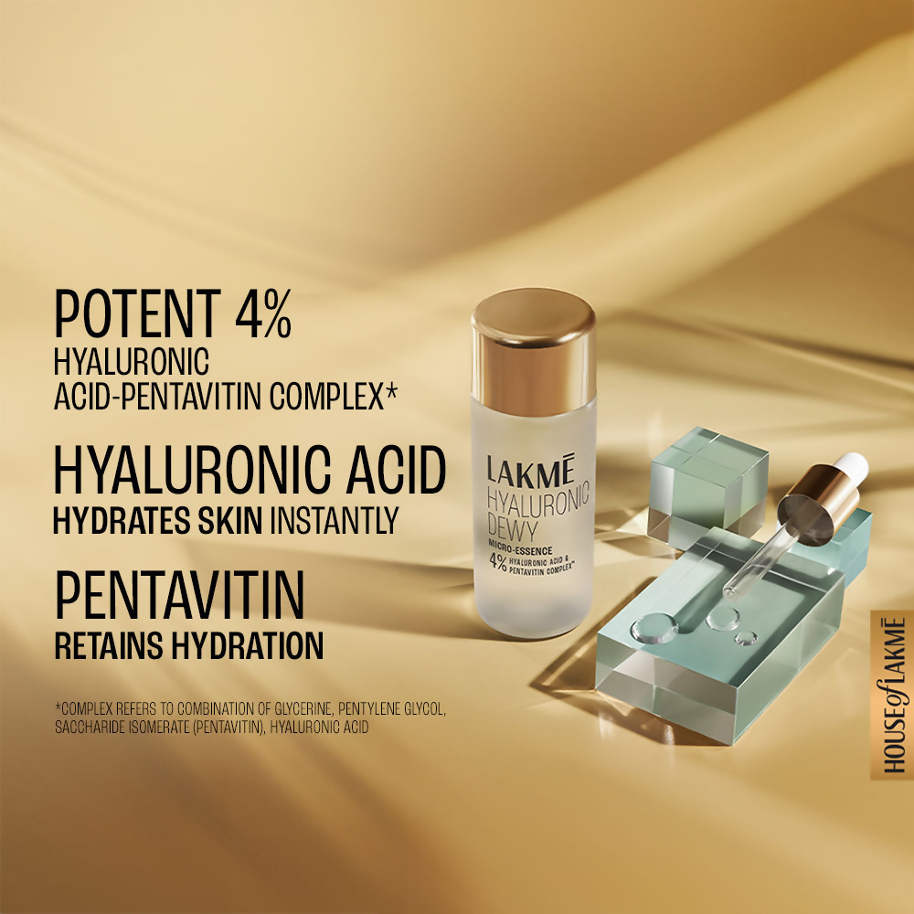 Lakme Hyaluronic Dewy Micro Essence With 4% Hyaluronic Acid