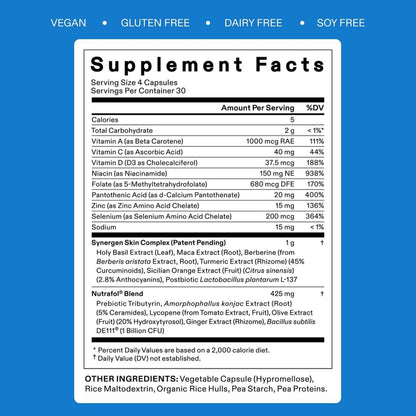Nutrafol Clear Skin Nutraceutical Acne Supplement 3-Month Supply