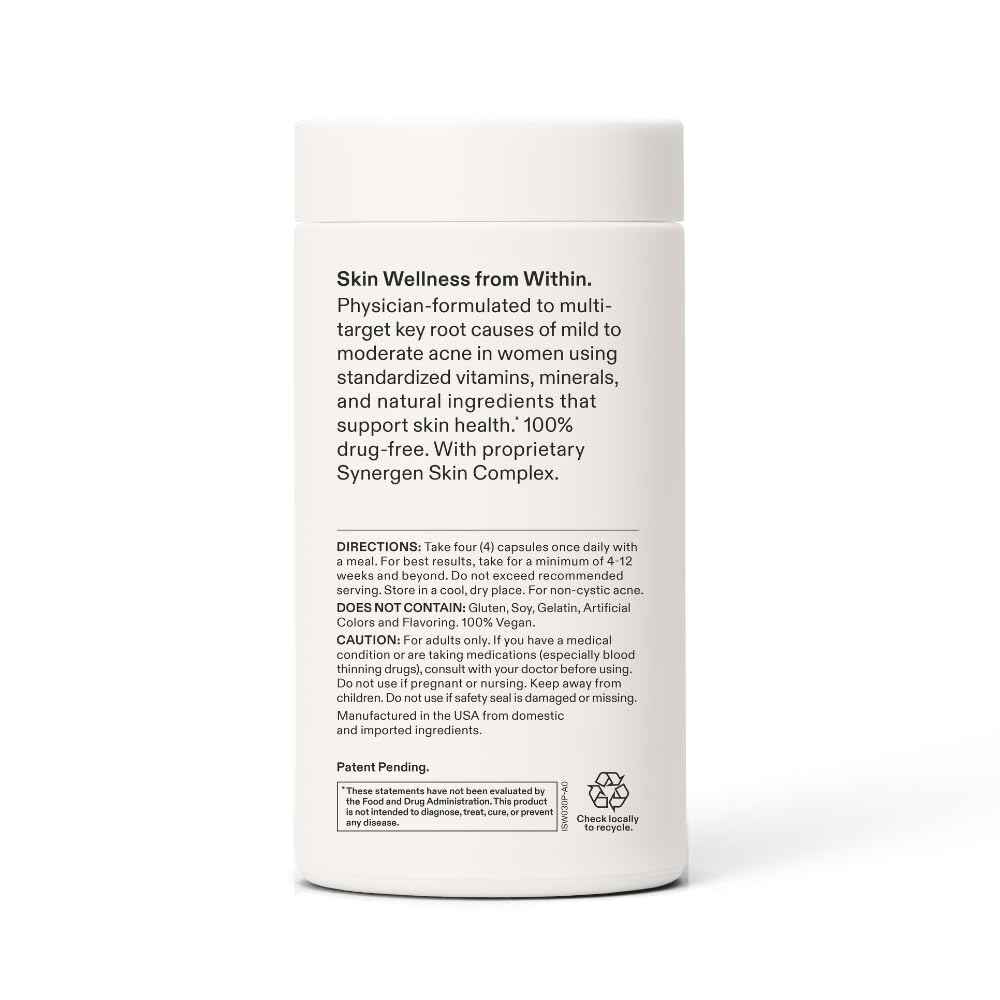 Nutrafol Clear Skin Nutraceutical Acne Supplement 3-Month Supply