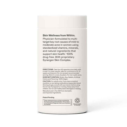 Nutrafol Clear Skin Nutraceutical Acne Supplement 3-Month Supply