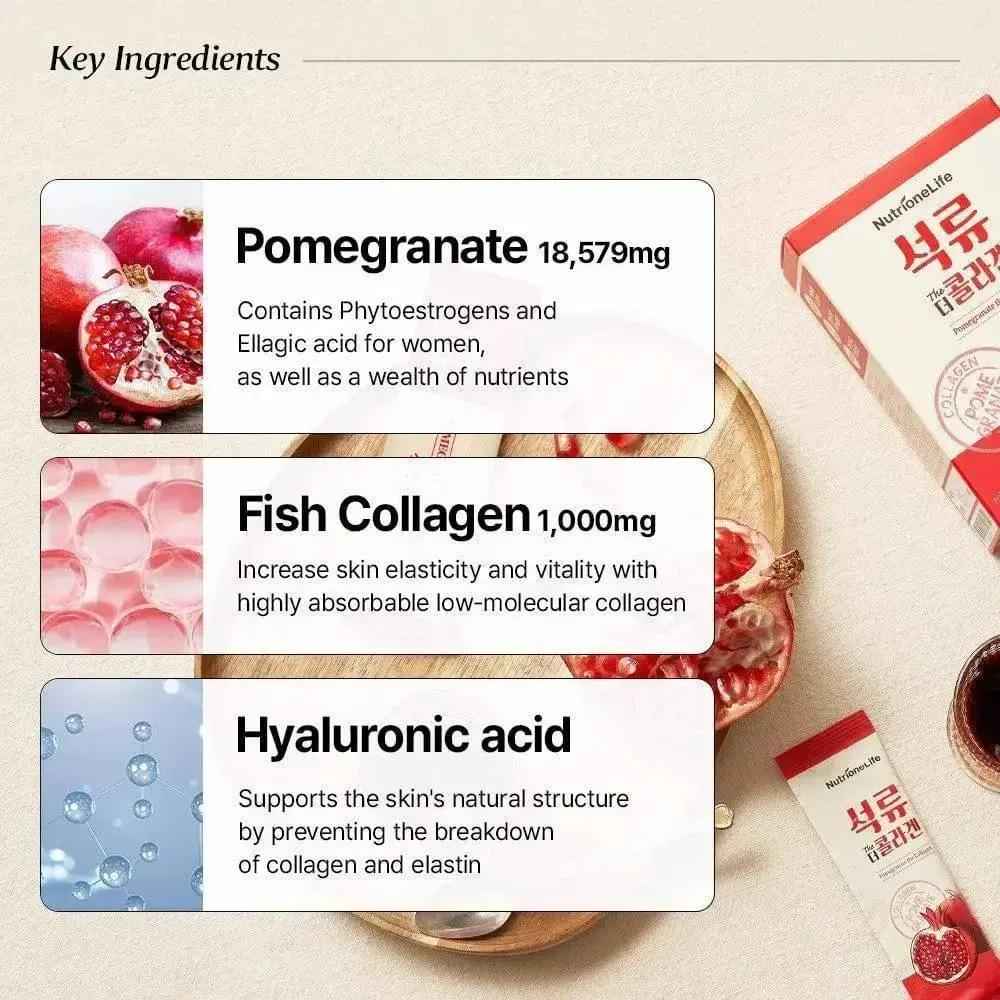 [Bundle] Pomegranate The Collagen Jelly, 14 sticks x 3box
