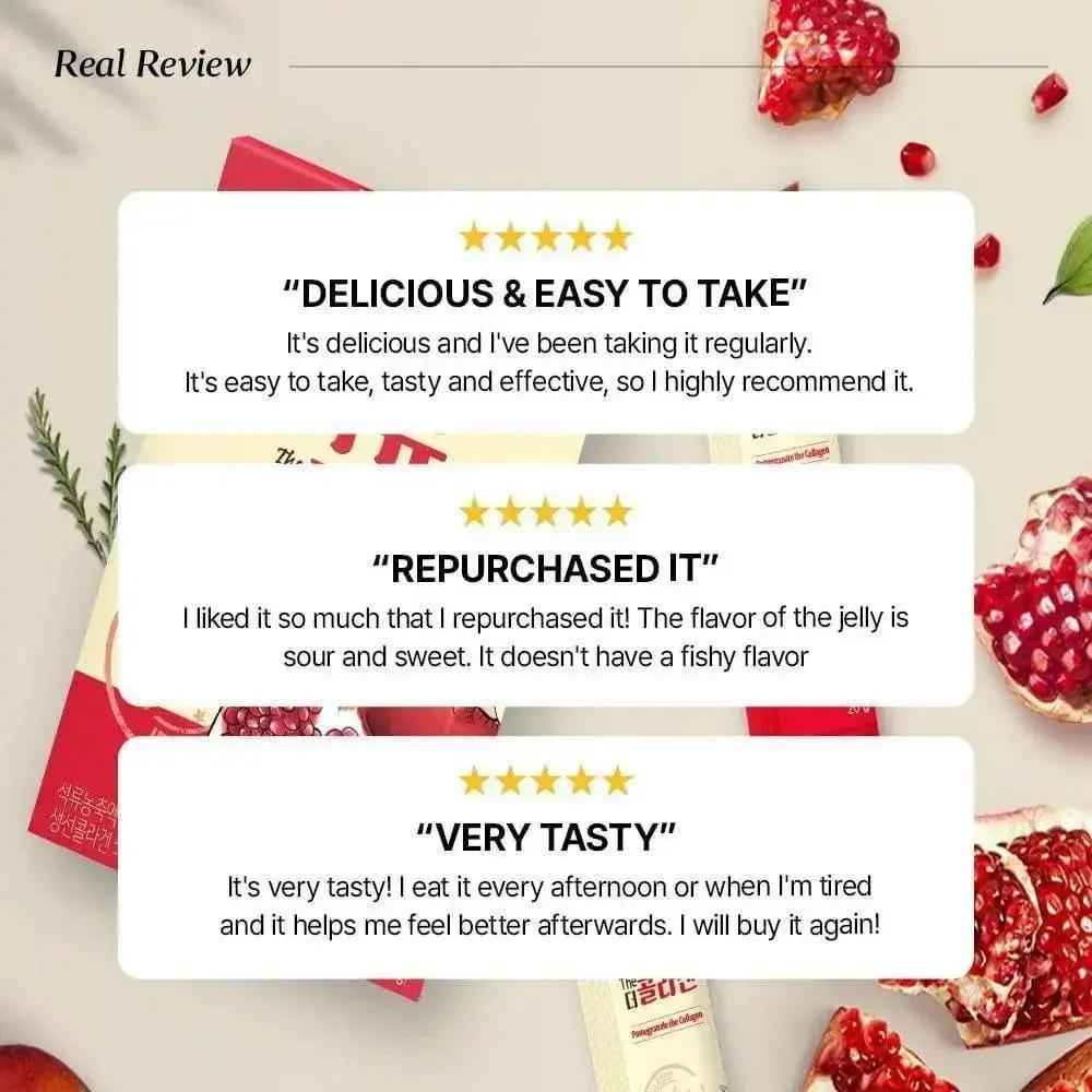 [Bundle] Pomegranate The Collagen Jelly, 14 sticks x 3box