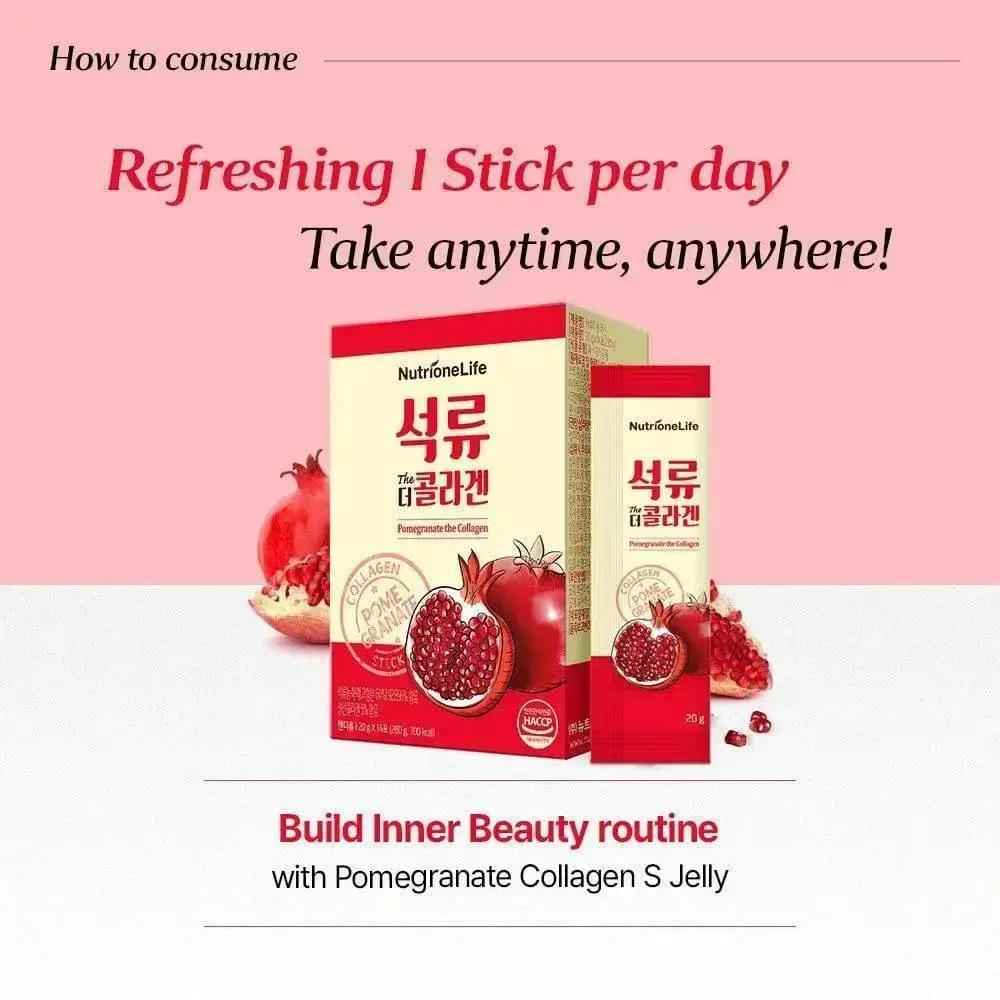 [Bundle] Pomegranate The Collagen Jelly, 14 sticks x 3box