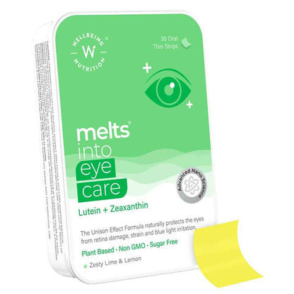 Wellbeing Nutrition Melts Eye Care Vitamins-Zesty Lime &amp; Lemon Flavor