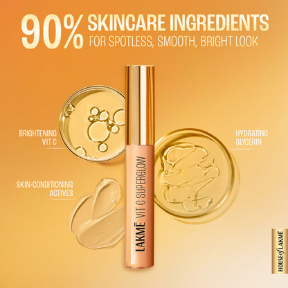 Lakme Vitamin C Superglow Concealer with 1 % Vit C - Ivory
