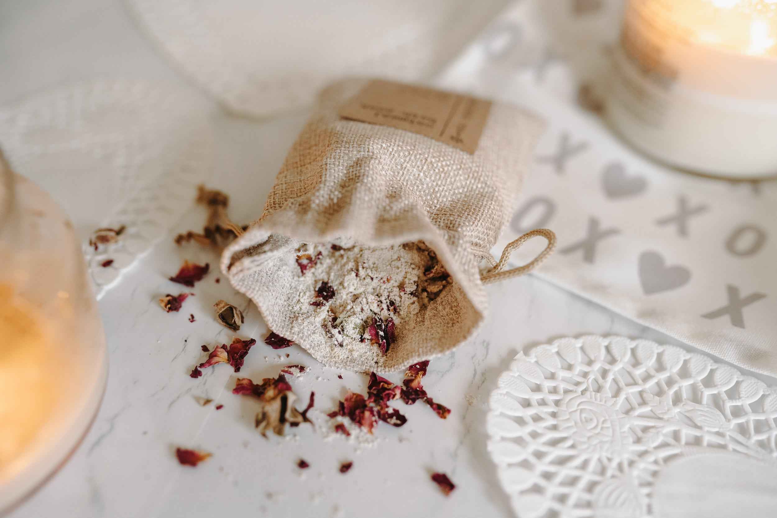 Gift Set - Pillow Spray, Relax Roller, Oatmeal Soak &amp; Rose Test Tubes