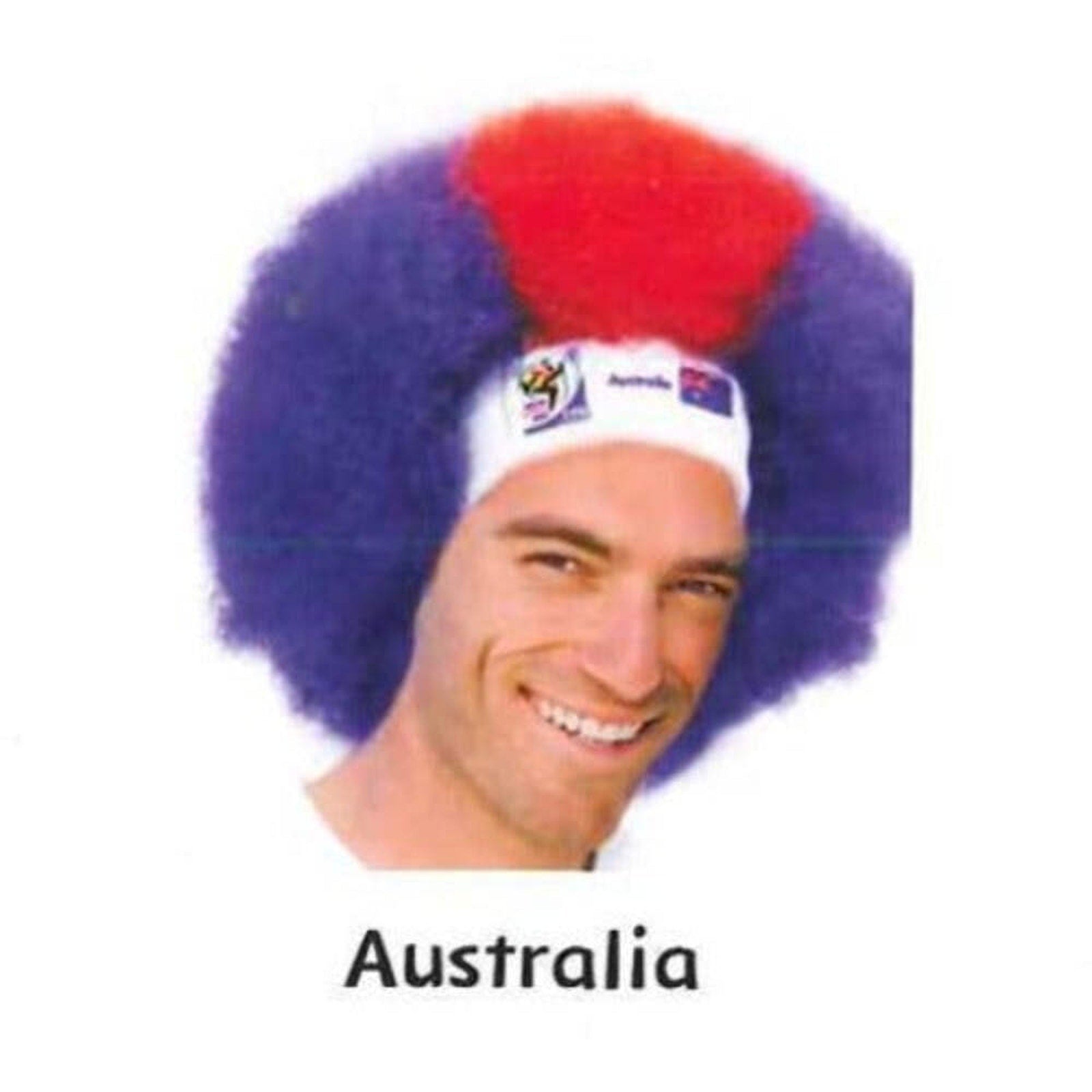 Australia World Cup Soccer Afro Wig – Official FIFA Licensed Retro Fan Gear