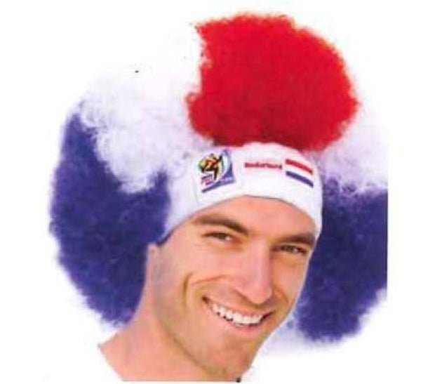 Holland World Cup Soccer Afro Wig – Official FIFA Licensed Retro Fan Gear