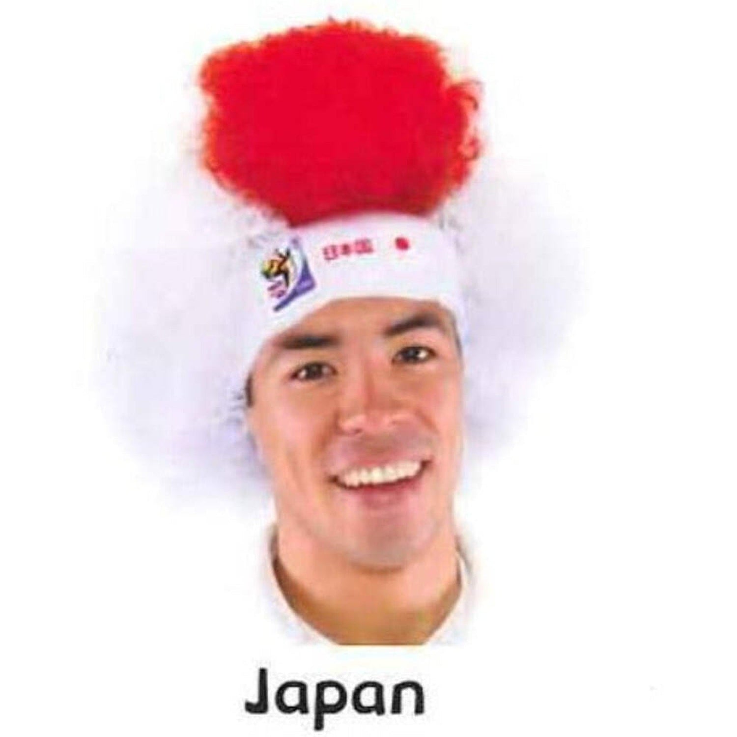 Japan World Cup Soccer Afro Wig – Official FIFA Licensed Retro Fan Gear