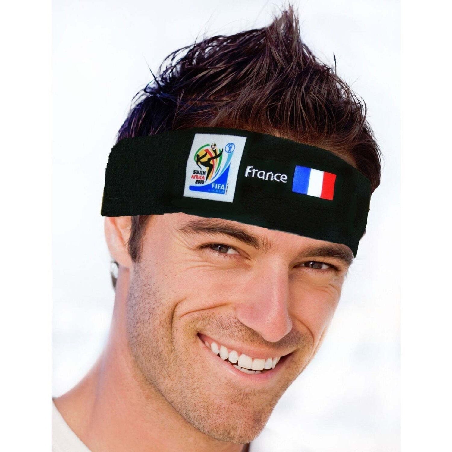 France World Cup Soccer Headband 50-Count Case Pack – Official FIFA Licensed Retro Fan Gear