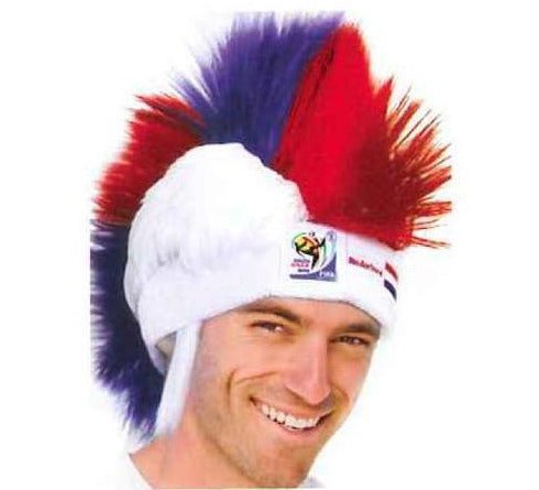 Holland World Cup Soccer Mohawk Wig – Official FIFA Licensed Retro Fan Gear