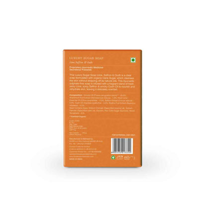 Forest Essentials Luxury Sugar Soap Lime Saffron &amp; Oudh