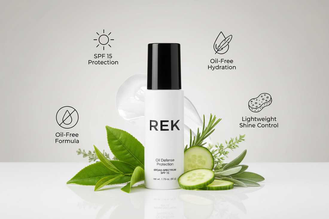 Oil Defense Protection – Oil-Free Hydrating SPF Moisturizer | REK Cosmetics by REK Cosmetics