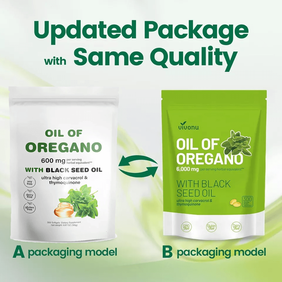 300 Softgels Oil of Oregano with Black Seed Oil