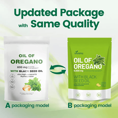300 Softgels Oil of Oregano with Black Seed Oil