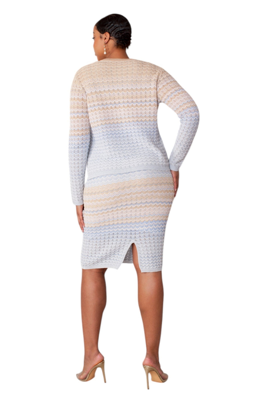 Ombré Wave Knit Two-Piece Set- 51005 by Tally Taylor