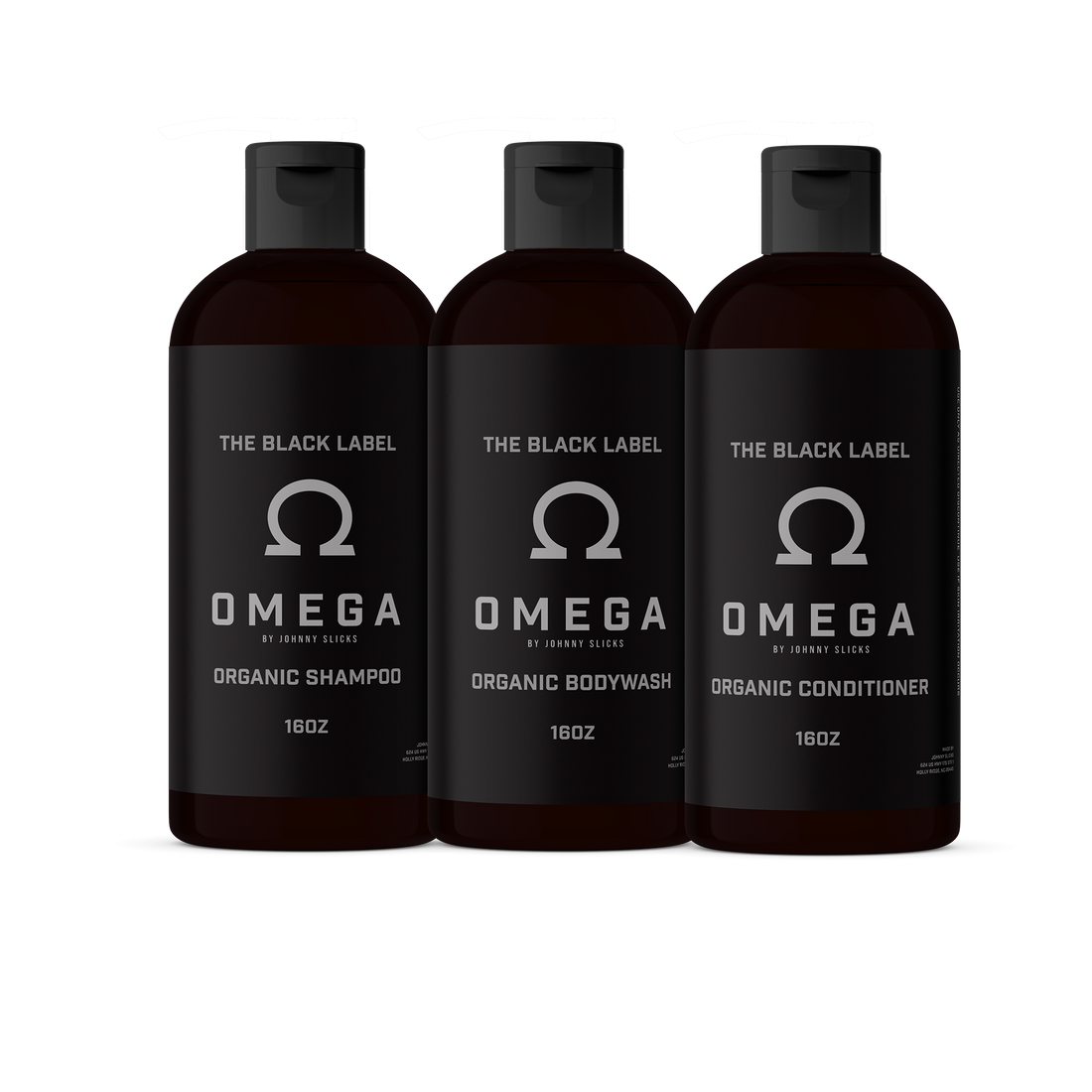 Black Label Shower Set by Johnny Slicks