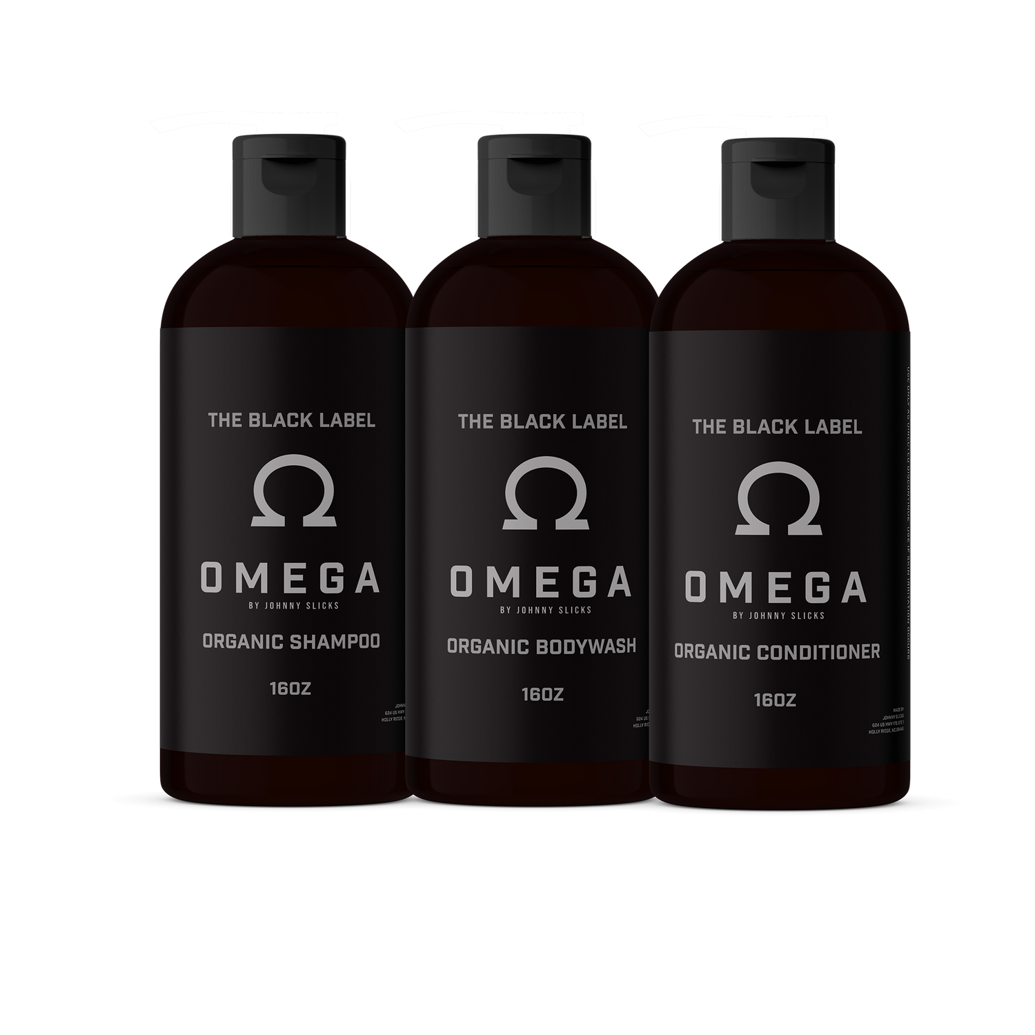 Black Label Shower Set by Johnny Slicks