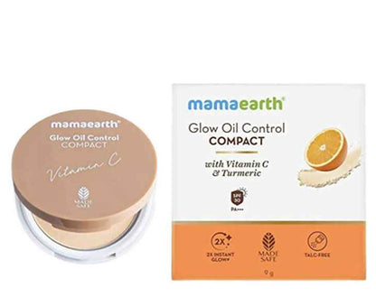 Mamaearth Glow Oil Control Compact With SPF 30 (Creme Glow)