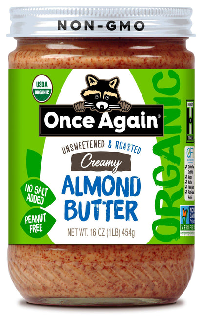 Almond Butter, Creamy, No Salt, Organic by Country Life Natural Foods