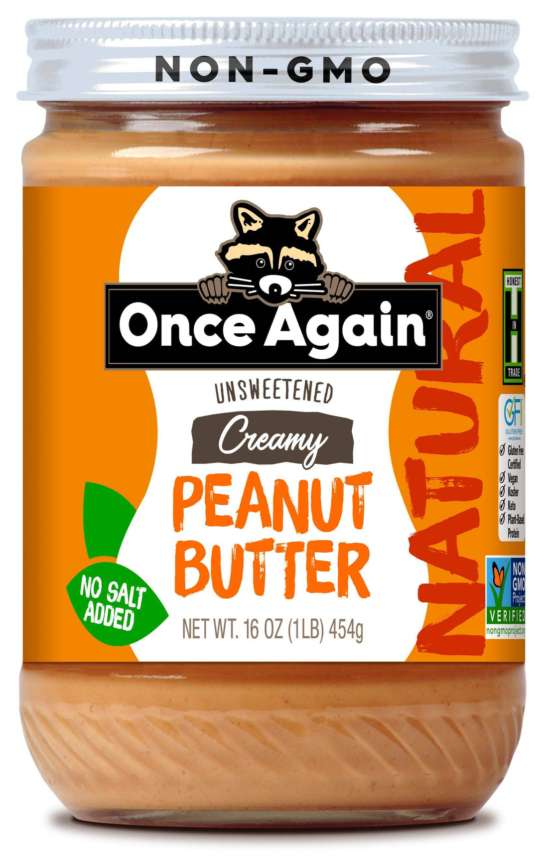 Peanut Butter, Creamy, No Salt by Country Life Natural Foods