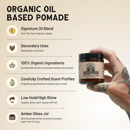 Organic Oil Based Pomade by Johnny Slicks