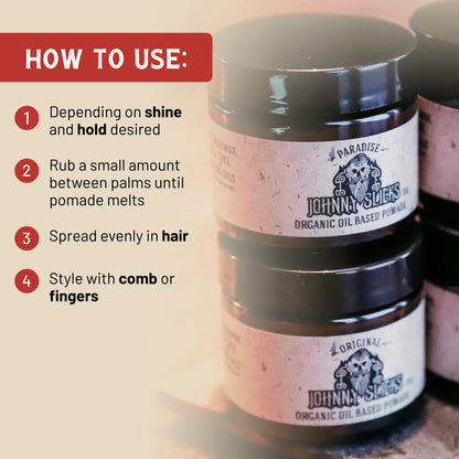 Organic Oil Based Pomade by Johnny Slicks