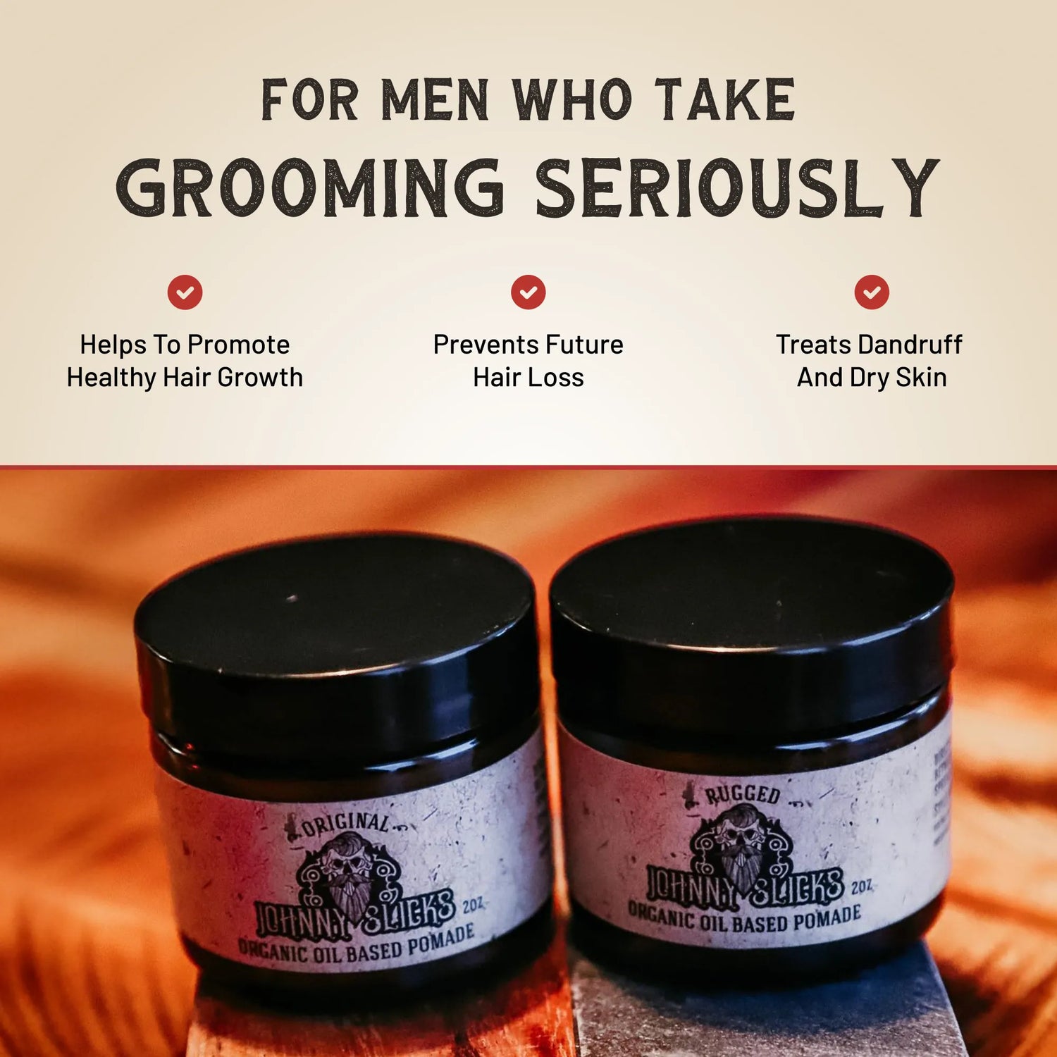Organic Oil Based Pomade by Johnny Slicks