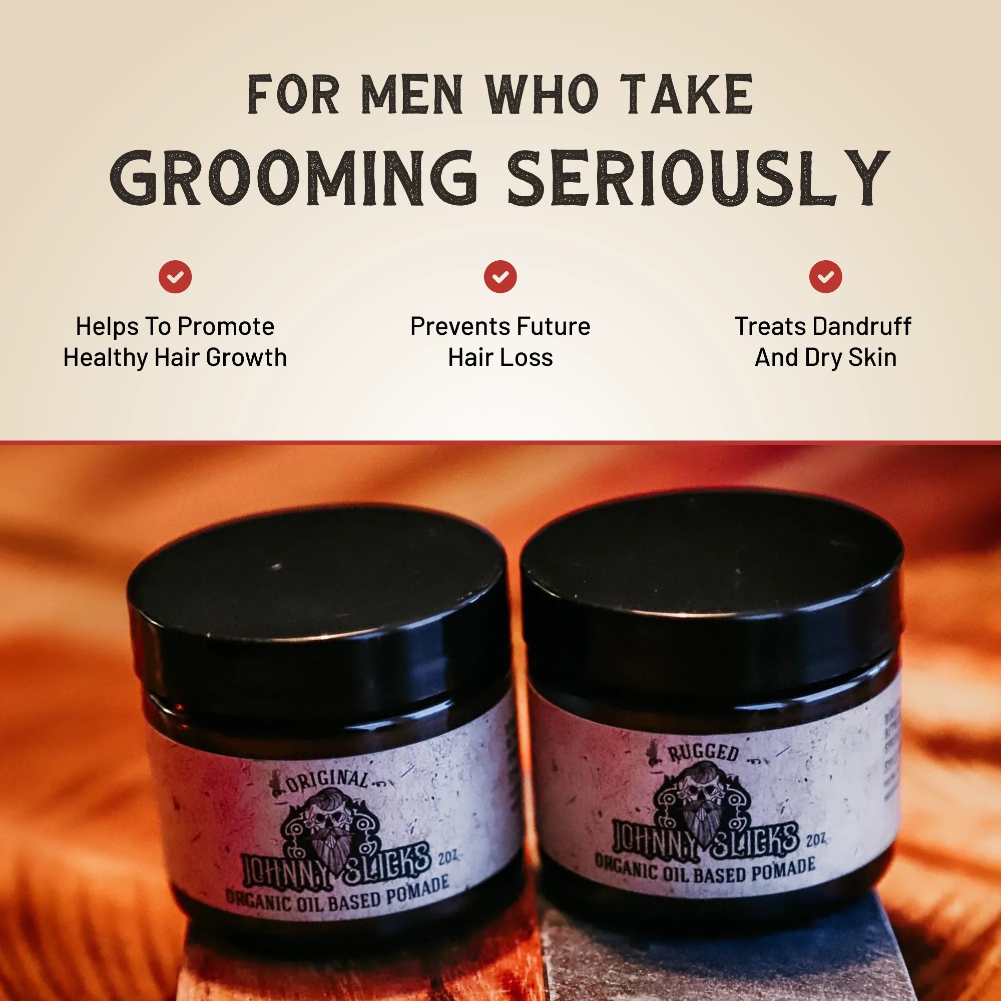 Organic Oil Based Pomade by Johnny Slicks